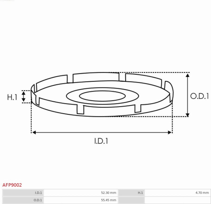 AS-PL AFP9002 - Riemenscheibe, Generator parts5.com