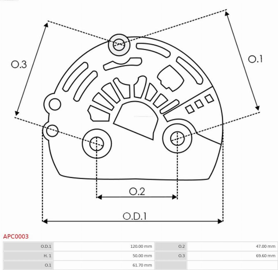 AS-PL APC0003 - Cubierta de protección, alternador parts5.com