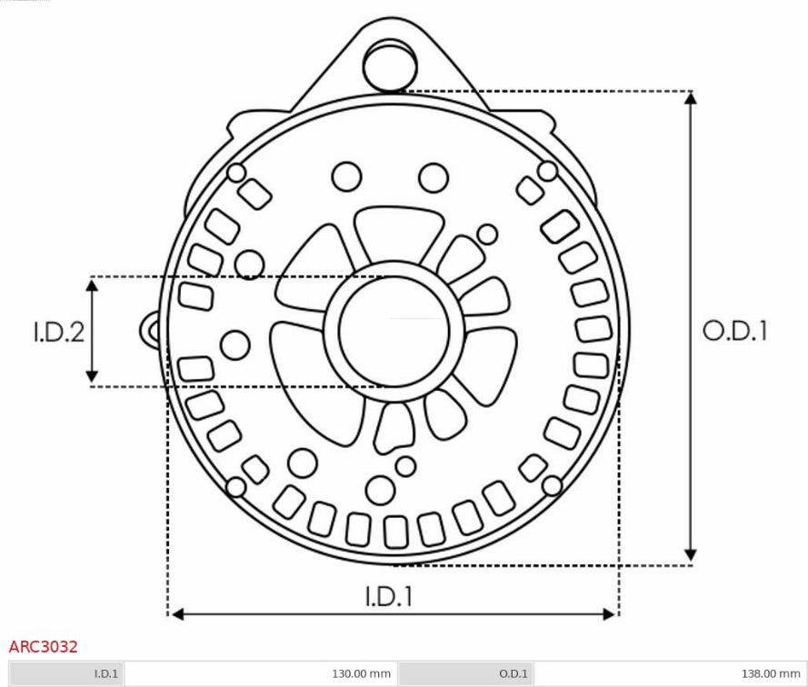 AS-PL ARC3032 - Hoidik, generaatori sisendäärik parts5.com