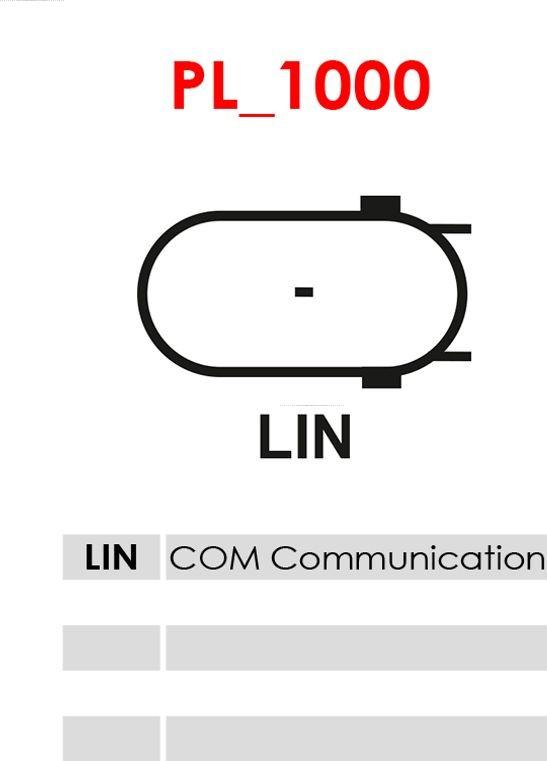 AS-PL ARE6112 - Voltage regulator, alternator parts5.com