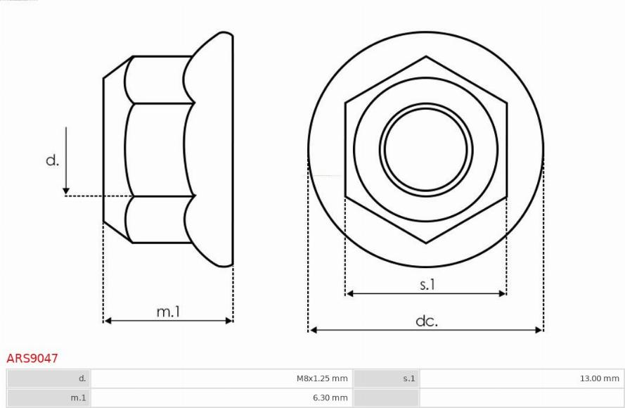 AS-PL ARS9047 - Set za popravku, alternator parts5.com