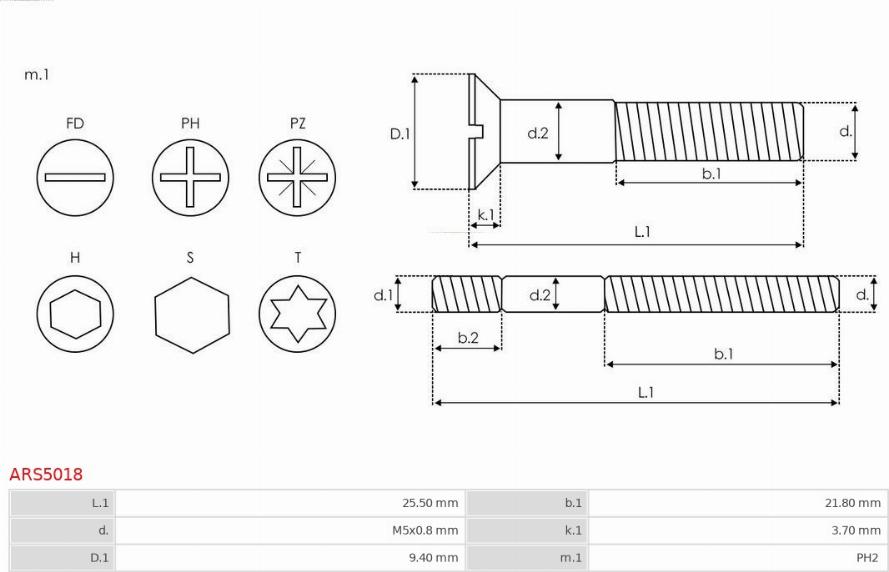 AS-PL ARS5018 - Σετ επισκευής, γεννήτρια parts5.com