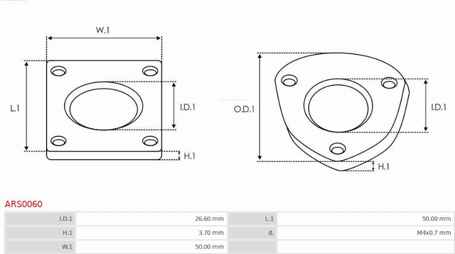 AS-PL ARS0060 - Javítókészlet, generátor parts5.com