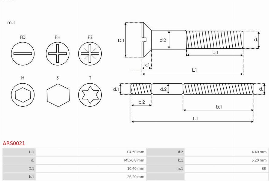 AS-PL ARS0021 - Komplet za popravilo,alternator parts5.com