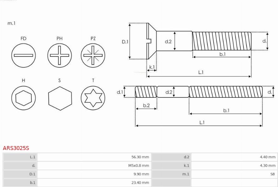 AS-PL ARS3025S - Reparatursatz, Generator parts5.com