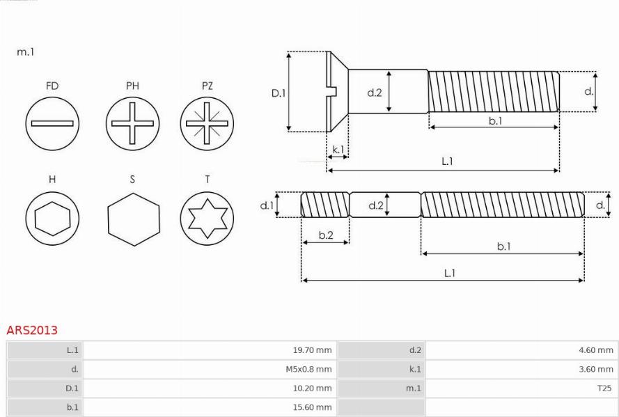 AS-PL ARS2013 - Javítókészlet, generátor parts5.com