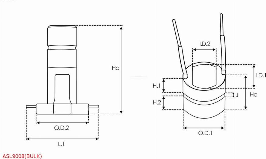 AS-PL ASL9008(BULK) - Rõngas, generaator parts5.com