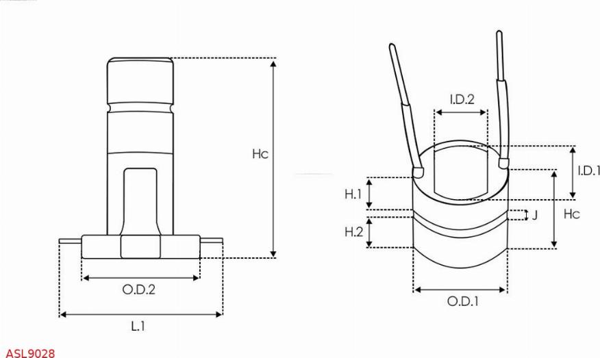 AS-PL ASL9028 - Kontak halkası, alternatör parts5.com