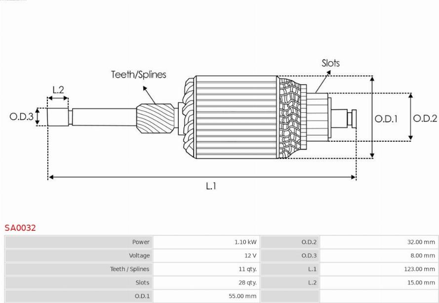 AS-PL SA0032 - Armatura,demaror parts5.com