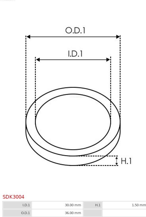 AS-PL SDK3004 - Repair Kit, alternator parts5.com