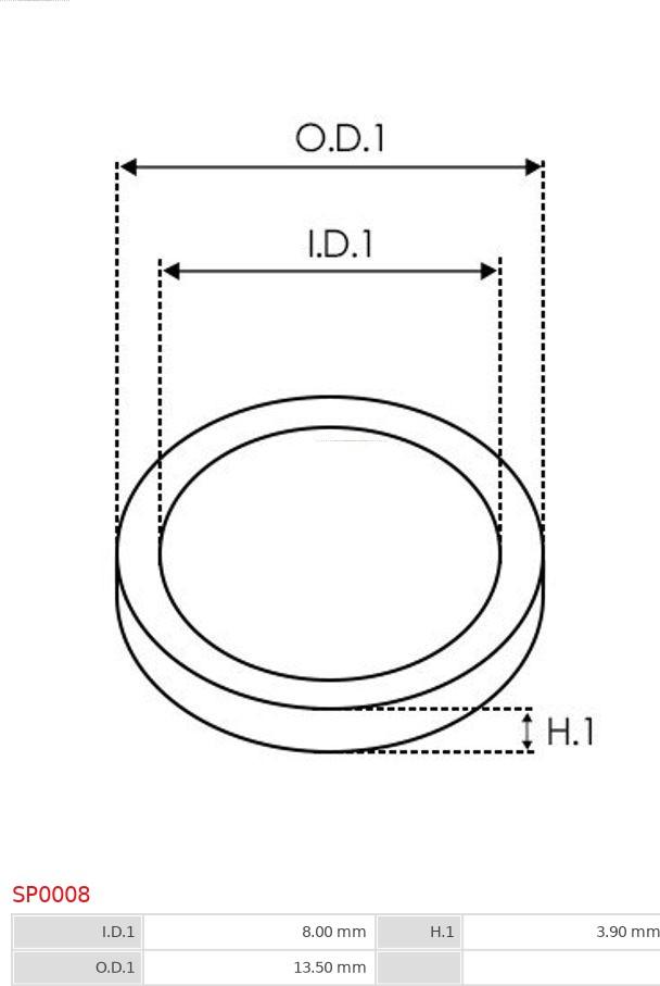 AS-PL SP0008 - Σετ επισκευής, γεννήτρια parts5.com