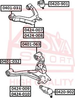 ASVA 0401-031 - Yataklama, Bugi kolu parts5.com