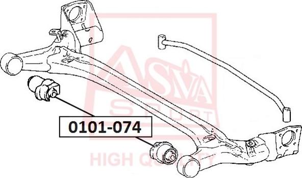 ASVA 0101-074 - Suspensión, Brazo oscilante parts5.com