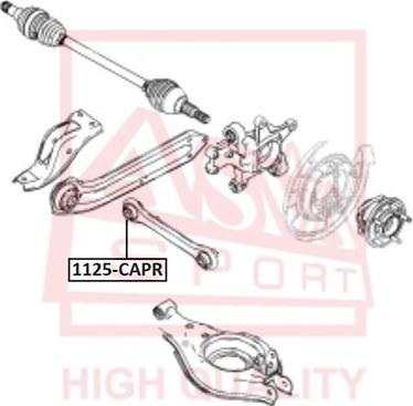 ASVA 1125-CAPR - Track Control Arm parts5.com