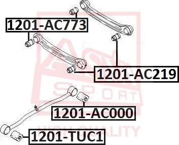 ASVA 1201-AC219 - Suport,trapez parts5.com