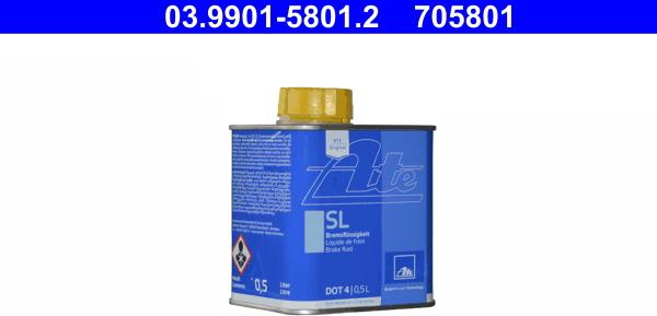 ATE 03.9901-5801.2 - Brake Fluid parts5.com