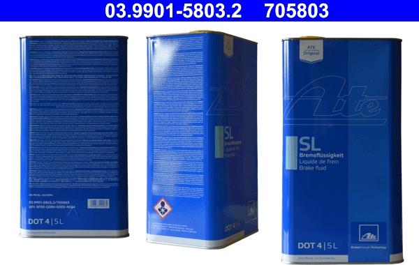 ATE 03.9901-5803.2 - Brake Fluid parts5.com