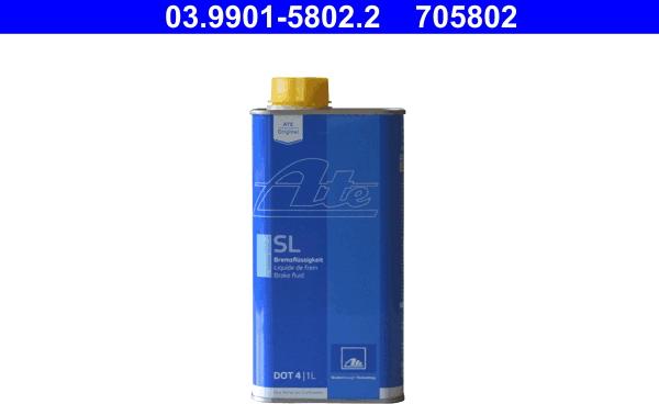 ATE 03.9901-5802.2 - Brake Fluid parts5.com