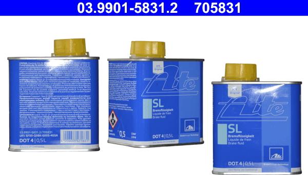 ATE 03.9901-5831.2 - Brake Fluid parts5.com