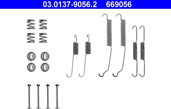 ATE 03.0137-9056.2 - Accessory Kit, brake shoes parts5.com