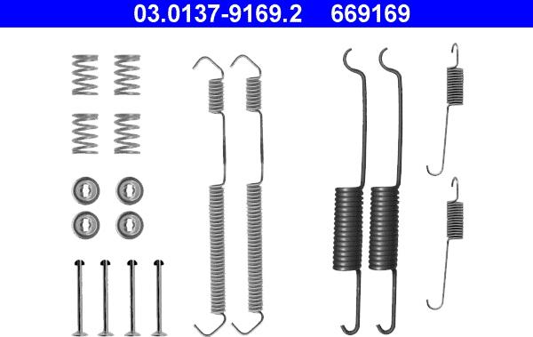 ATE 03.0137-9169.2 - Accessory Kit, brake shoes parts5.com