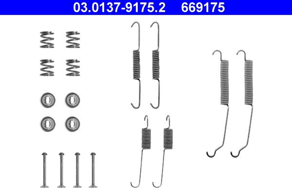 ATE 03.0137-9175.2 - Accessory Kit, brake shoes parts5.com