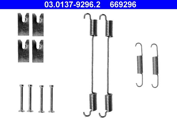 ATE 03.0137-9296.2 - Komplet pribora, kočne čeljusti parts5.com