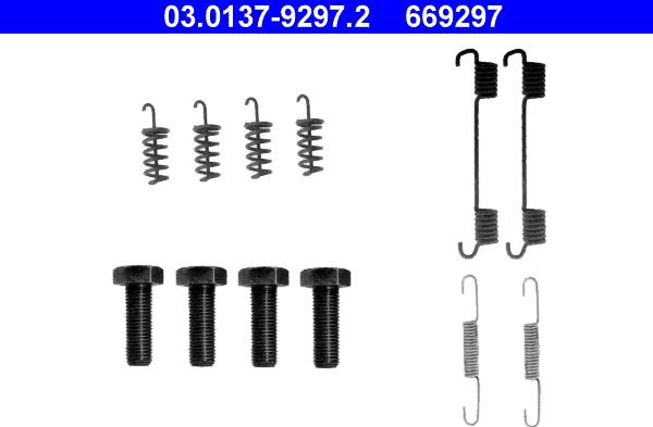 ATE 03.0137-9297.2 - Kompletni pribor, zavorne celjusti rocne zavore parts5.com