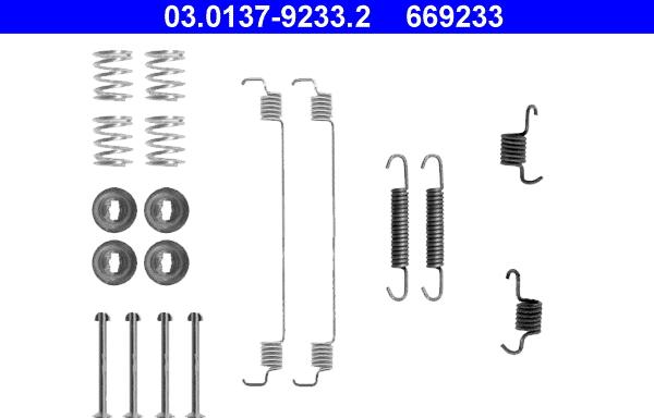 ATE 03.0137-9233.2 - Komplet pribora, kočne čeljusti parts5.com