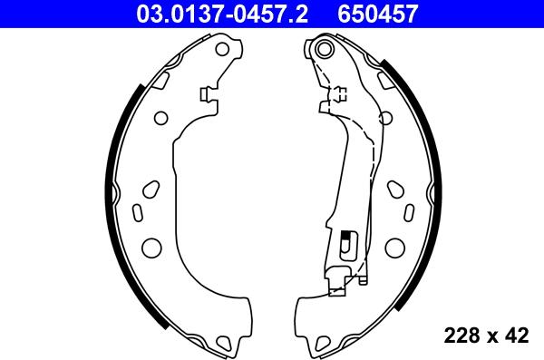 ATE 03.0137-0457.2 - Set saboti frana parts5.com