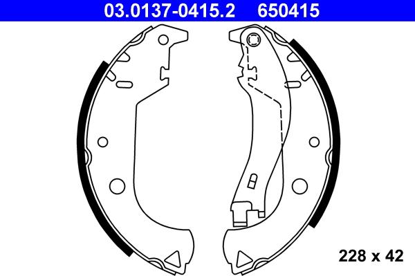 ATE 03.0137-0415.2 - Set saboti frana parts5.com