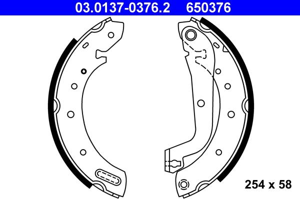 ATE 03.0137-0376.2 - Set saboti frana parts5.com