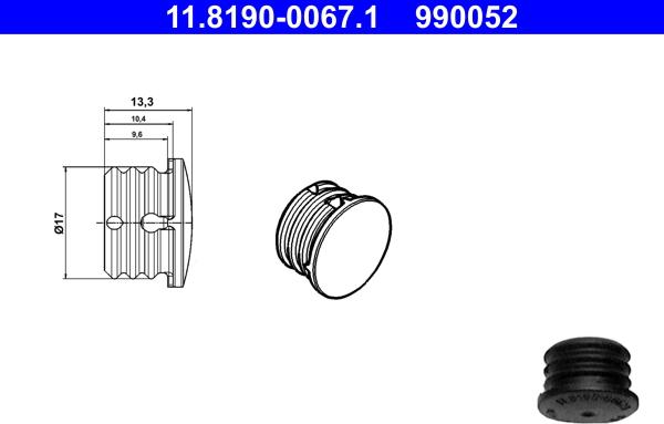 ATE 11.8190-0067.1 - Zaptivni / zaštitni čep parts5.com