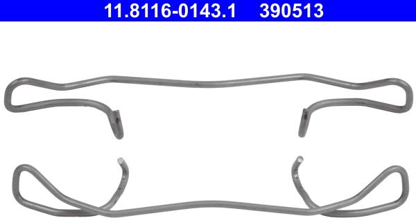 ATE 11.8116-0143.1 - Rugó, féknyereg parts5.com