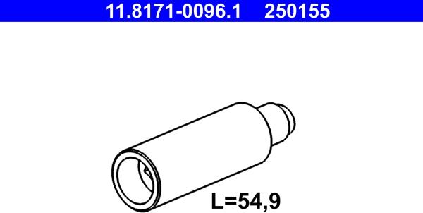 ATE 11.8171-0096.1 - Sworzeń prowadzący, zacisk hamulca parts5.com