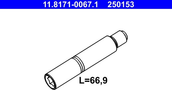 ATE 11.8171-0067.1 - Guide Bolt, brake caliper parts5.com