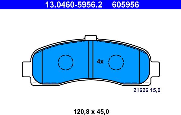 ATE 13.0460-5956.2 - Jarrupala, levyjarru parts5.com