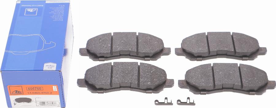 ATE 13.0460-5760.2 - Set placute frana,frana disc parts5.com