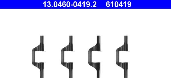 ATE 13.0460-0419.2 - Комплектующие для колодок дискового тормоза parts5.com