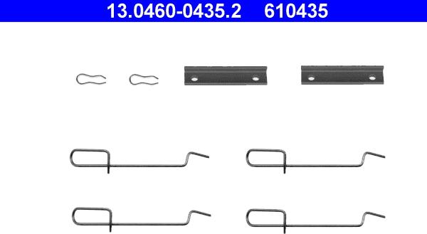 ATE 13.0460-0435.2 - Zubehörsatz, Scheibenbremsbelag parts5.com