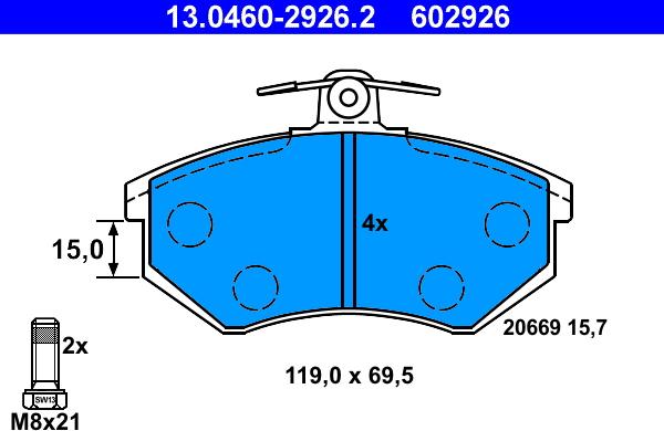 ATE 13.0460-2926.2 - Jarrupala, levyjarru parts5.com