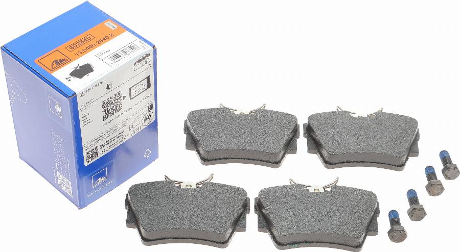 ATE 13.0460-2840.2 - Kit de plaquettes de frein, frein à disque parts5.com