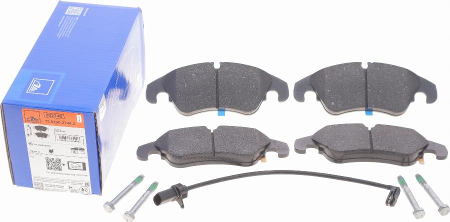 ATE 13.0460-2746.2 - Brake Pad Set, disc brake parts5.com