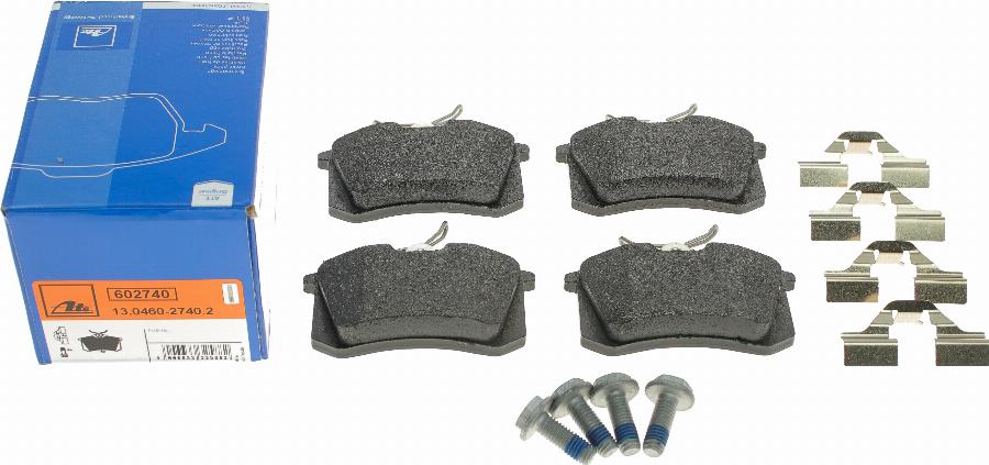 ATE 13.0460-2740.2 - Set placute frana,frana disc parts5.com