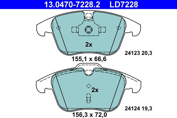 ATE 13.0470-7228.2 - Jarrupala, levyjarru parts5.com