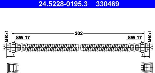 ATE 24.5228-0195.3 - Jarruletku parts5.com