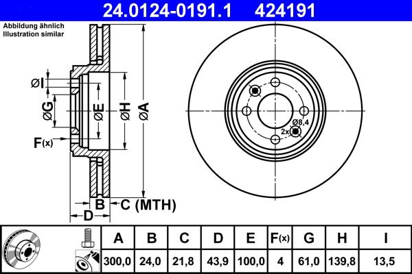 ATE 24.0124-0191.1 - Piduriketas parts5.com