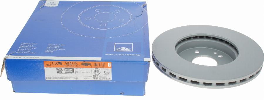 ATE 24.0125-0110.1 - Brake Disc parts5.com