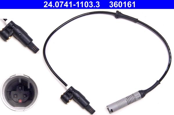 ATE 24.0741-1103.3 - Sensor, wheel speed parts5.com