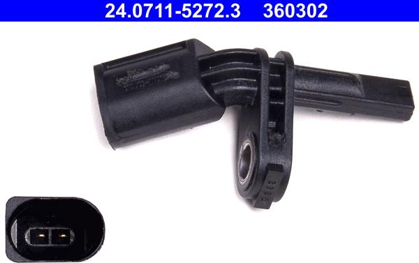 ATE 24.0711-5272.3 - Senzor,turatie roata parts5.com